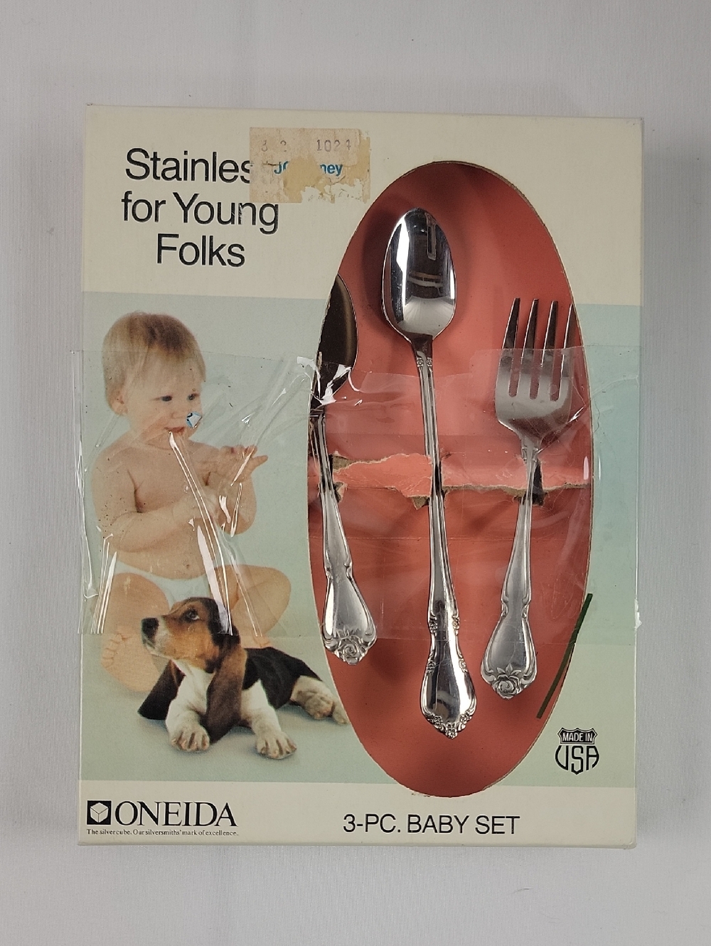 Oneida Baby 3-Piece Stainless Cutlery Set - Silver